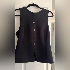 Wilfred Black Button-Up Vest